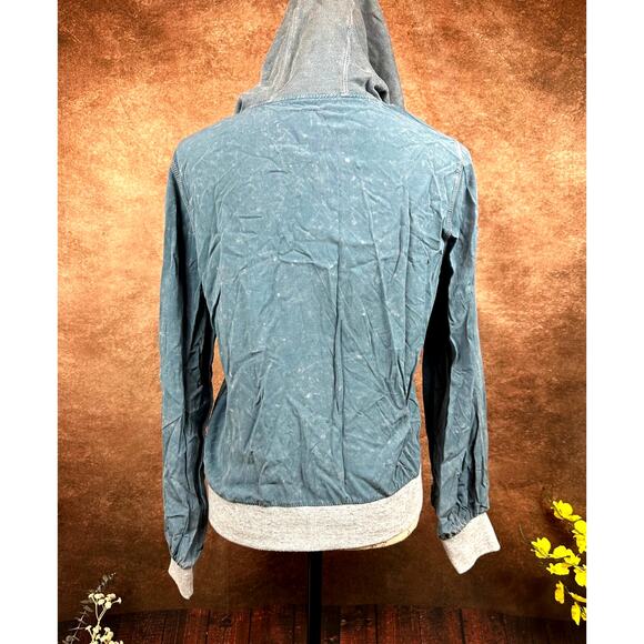 Chaser Coastal Cloth Zip Up Hoodie Jacket - Vintage Blue - size S - Picture 8 of 14